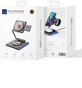 WIWU Power Air 3in1 Geek Foldable Magnetic Charging Station [Wi-W023]