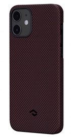 Pitaka MagEZ Case Plain for iPhone 12 mini Black/Red (KI1204)