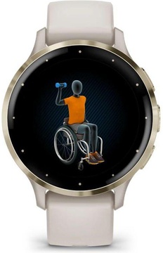 Garmin Venu 3S Soft Gold S. Steel Bezel with Ivory Case and S. Band (010-02785-04/54)