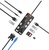 WIWU Cyber Hub 12in1 USB-C to (2xUSB3.0+2xUSB2.0+USB-C+SD-MicroSD+VGA+2xHDMI+RJ45+3.5mm) Space Grey