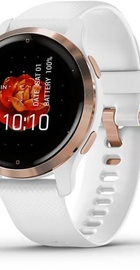 Garmin Venu 2S Rose Gold Bezel with White Case and Silicone Band (010-02429-13)