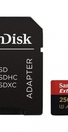 SanDisk 256 GB microSDXC UHS-I U3 Extreme Pro A2 + SD Adapter SDSQXCZ-256G-GN6MA