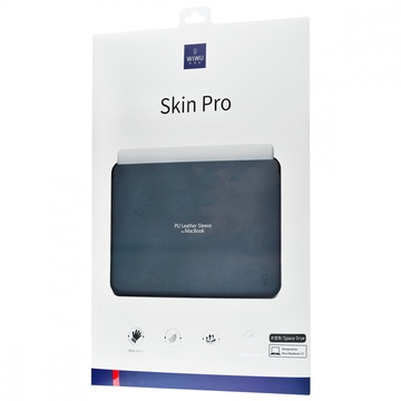 WIWU Skin Pro Leather Sleeve Blue for MacBook Pro/Air 13