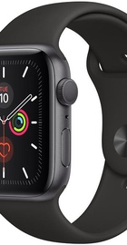 Apple Watch Series 5 GPS 44mm Space Gray Aluminum Case with Black Sport Band (MWVF2)
