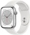 Apple Watch Series 8 GPS 45mm Silver Aluminum Case with White S. Band - S/M (MP6P3/MP6T3)