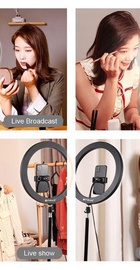 Puluz Ring USB LED lamp 10"+ tripod 1.1m (PKT3035)