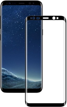 Blueo 3D Curved Tempered Glass for Samsung Galaxy S8 Plus Black