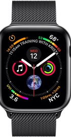 Apple Watch Series 4 GPS + Cellular 40mm Space Black Stainless Steel Case with Space Black Milanese Loop (MTUQ2, MTVM2)