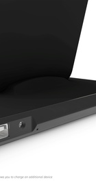 Zens Stand + Dock + Watch Aluminium Wireless Charger 10W Black (ZEDC07B/00)