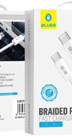 Blueo Brided Cable type-c to type-c 1.2m White (BT5924)
