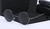 R. Bcollection Stimpank Round Sunglasses Woman (Black Frame, Grey Lenses)