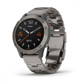 Garmin Fenix 6 Pro Sapphire Titanium with Vented Titanium Bracelet (010-02158-23)