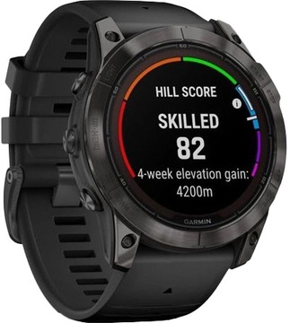 Garmin Fenix 7X Pro Sapphire Solar Carbon G. DLC Tit. with Black Band (010-02778-10/11/54)
