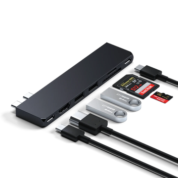 Satechi Aluminum USB-C Pro Hub Slim Adapter Midnight (ST-HUCPHSD)