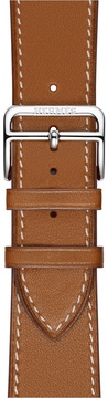 Apple Watch Hermes Leather Single Tour 38mm/40mm/41mm/42mm Fauve Barenia (MMML2)