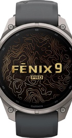 Garmin Fenix 9 Pro inReach 47mm Titanium with Graphite/Black Silicone Band (010-04336-20/21)