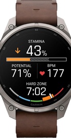 Garmin Fenix 9 Pro inReach 47mm Titanium with Walnut Leather Band (010-04336-40/41)