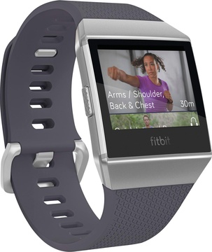 FitBit Ionic Watch Blue Gray/Silver Gray S&L (FB503WTGY)