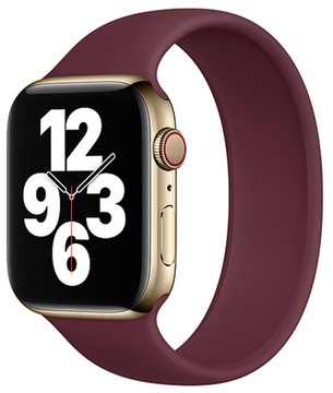 Apple Silicone Solo Loop for Apple Watch 38mm/40mm/41mm/42mm Plum Size S (high copy)