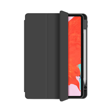 Comma Joy PU Case with Pen Holder for iPad Air 6 13" 2024 / Pro 12.9" (2018-2022) Black