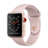 Apple Watch 42mm Series 3 GPS + Cellular Gold Aluminium Case with Pink Sand Sport Band (MQK32)
