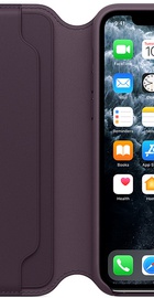 Apple iPhone 11 Pro Leather Folio - Aubergine (MX072)