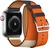 Apple Watch Hermes Series 4 GPS + Cellular 40mm Stainless Steel Case with Indigo/Craie/Orange Swift Leather Double Tour (MU7K2)