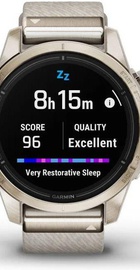Garmin Epix Pro Gen 2 Sapphire 42mm Soft Gold w. Cream H. Nylon Band (010-02802-20)