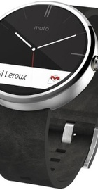 Motorola Moto 360 Leather Grey