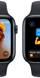 Apple Watch SE 2 GPS 44mm Midnight Aluminium Case with Midnight Sport Band S/M (MRE73)