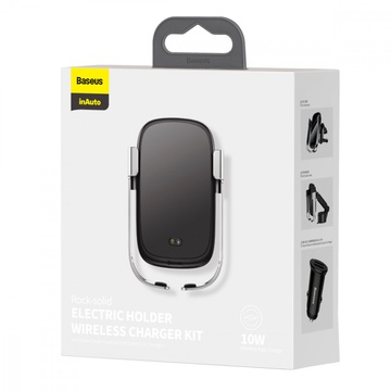 Baseus Rock-solid Electric Holder Wireless charger Silver (WXHW01-B0S)