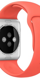Apple Watch Sport 42mm Silver Aluminum Case with Apricot Sport Band (MMFL2)