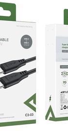 Acefast C3-03 USB-C to USB-C 100W Black