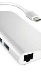 Satechi Type-C Multi-Port Adapter 4K with Ethernet Silver (ST-TCMAS)