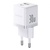 Baseus Palm Fast Charger Type-C+USB 30W (With Cable Type-C to Type-C 60W 1m) White
