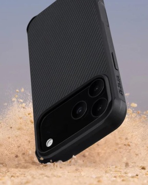 Pitaka Aramid ProGuard Case for iPhone 17 Pro Max 600D Black/Grey [Twill] (KI1701MGPM)