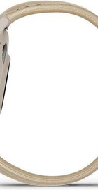 Garmin Venu 3S Soft Gold S. Steel Bezel w. French Gray Case and Leather Band (010-02785-55)