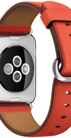 Apple Watch 38mm Stainless Steel Case with Red Classic Buckle (MMF82)