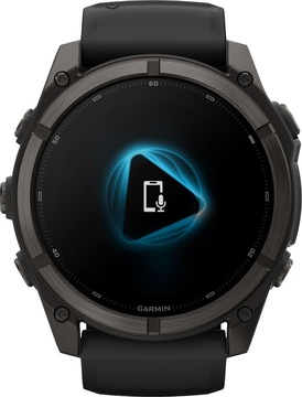 Garmin Fenix 9 51mm Carbon Gray DLC Titanium with Black Silicone Band (010-04763-10/11)