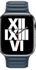 Apple Leather Link M/L Baltic Blue for Watch 42mm/44mm/45mm/46mm/49mm (MY9L2)