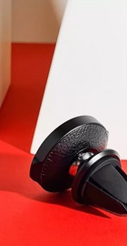 Baseus Small Ears Series Magnetic Bracket Leather Air Outlet Type (black) (SUER-E01)