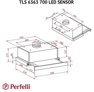 Perfelli TLS 6363 WH 700 LED SENSOR