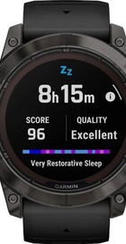 Garmin Fenix 7X Pro Sapphire Solar Carbon G. DLC Tit. with Black Band (010-02778-10/11/54)