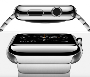 Apple Watch 38mm Stainless Steel Case with Soft Pink Modern Buckle (MJ362)