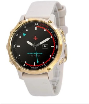 Garmin Descent Mk2S Light Gold with Light Sand Silicone Band (010-02403-01)