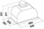 Falmec Gruppo Incasso Murano 50 White Glass (800) (CGIW50.E10P6#ZZZF491F)