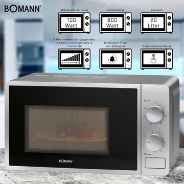 Bomann MWG 6015 CB Silver