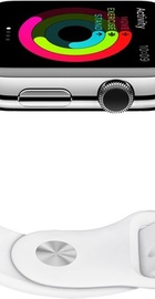 Apple Watch Sport 42mm Silver Aluminum Case with White Sport Band (MJ3N2)