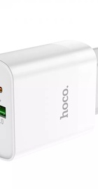 Hoco C80A Rapido PD 20W+QC3.0 (Type-C + USB) White