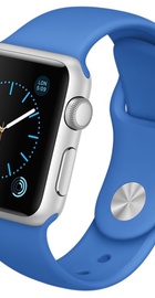 Apple Watch Sport 38mm Silver Aluminum Case with Royal Blue Sport Band (MMF22)
